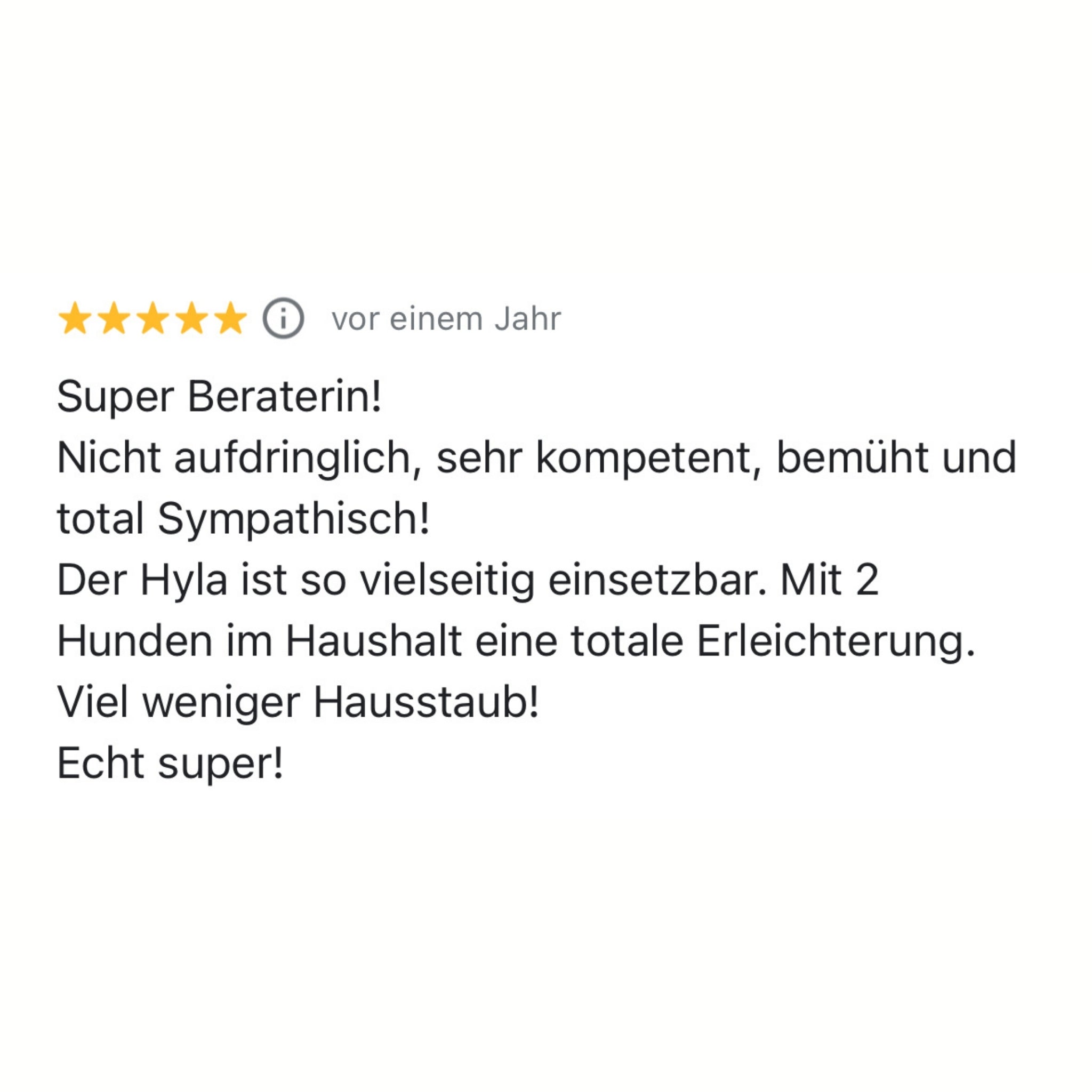 Hyla Kundin schätzt die Erleichterung und die Kompetenz